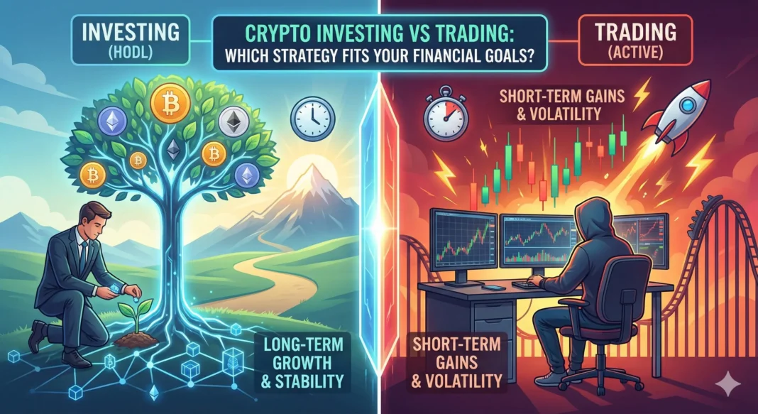Crypto Investing vs Trading